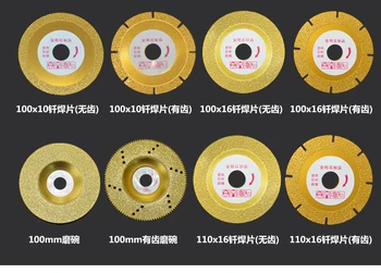

2pcs 100-110mm Diamond Cutting Disc Tooth Bowl Shape Abrasive Glass Ceramic Marble Jade Stone Cutting Polishing Grinding Wheel