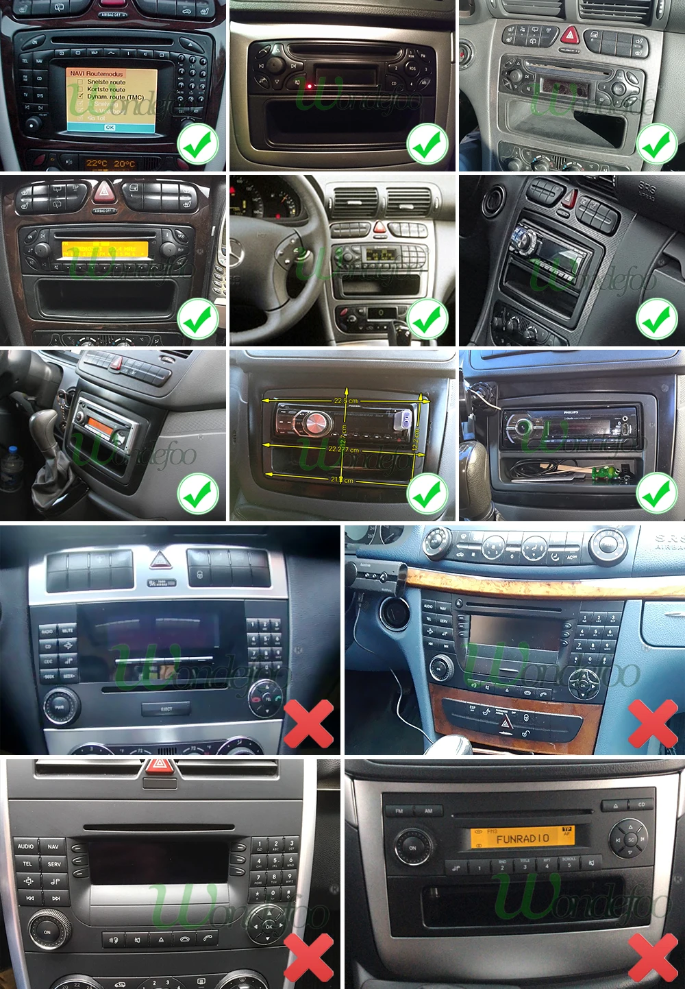 Sale For Benz CLK W209 W203 W168 W208 W463 W170 Vaneo Viano Vito E210 C208 Car DVD player with GPS Radio stereo two DIN Audio USB STW 3