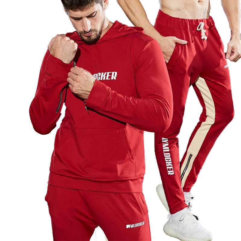 GYMOHYEAH Men's Sets Fashion Sportswear Tracksuits Sets Men's GYMS Hoodies+Pants casual Outwear Suits bodybuilding hoodie Men GYMOHYEAH Men's Sets Fashion Sportswear Tracksuits Sets Men's GYMS Hoodies+Pants casual Outwear Suits bodybuilding hoodie Men