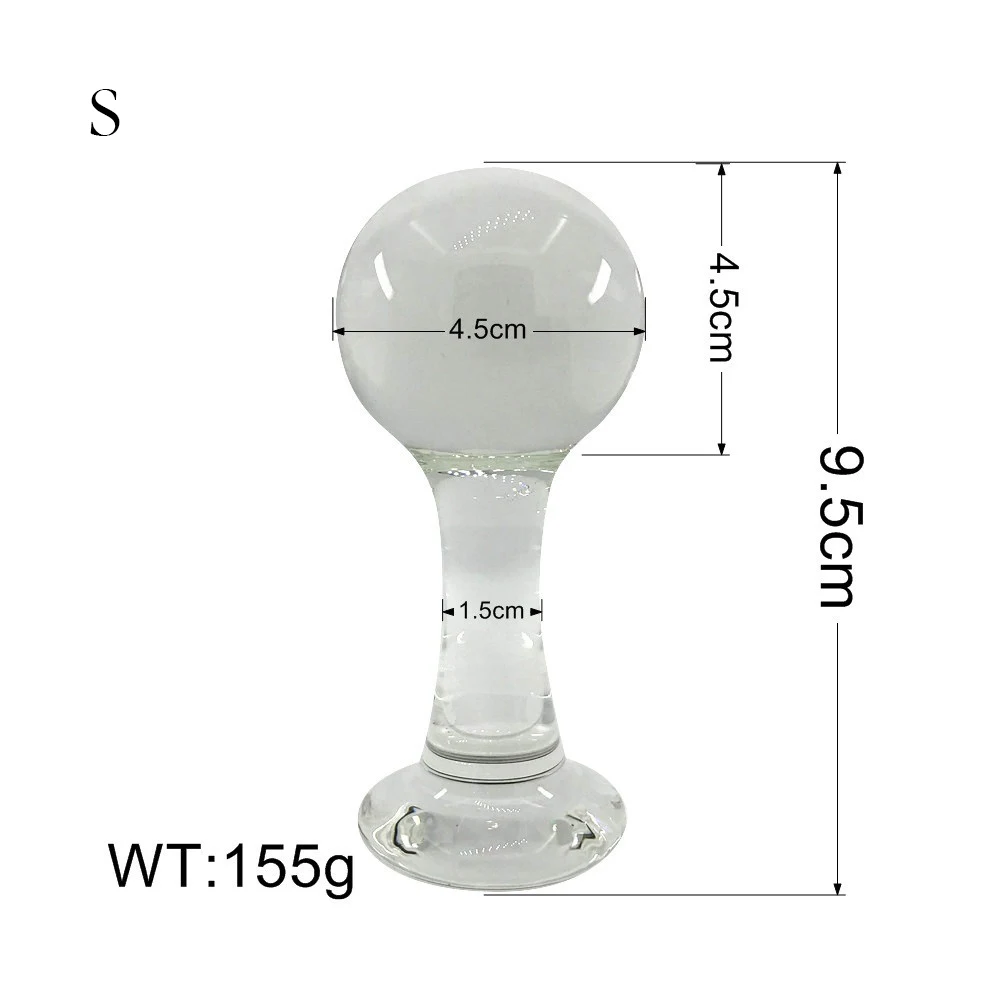 GLASS ANAL PLUG  (5)