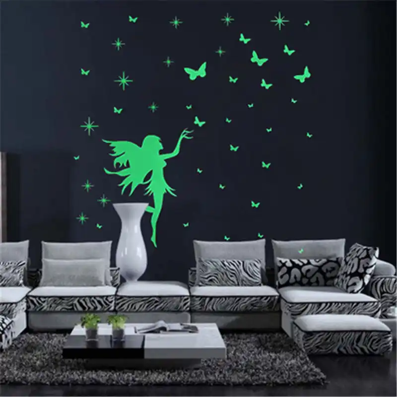 12Pcs Football Glow in the Dark Luminous DIY Wall Sticker Living Home Decor