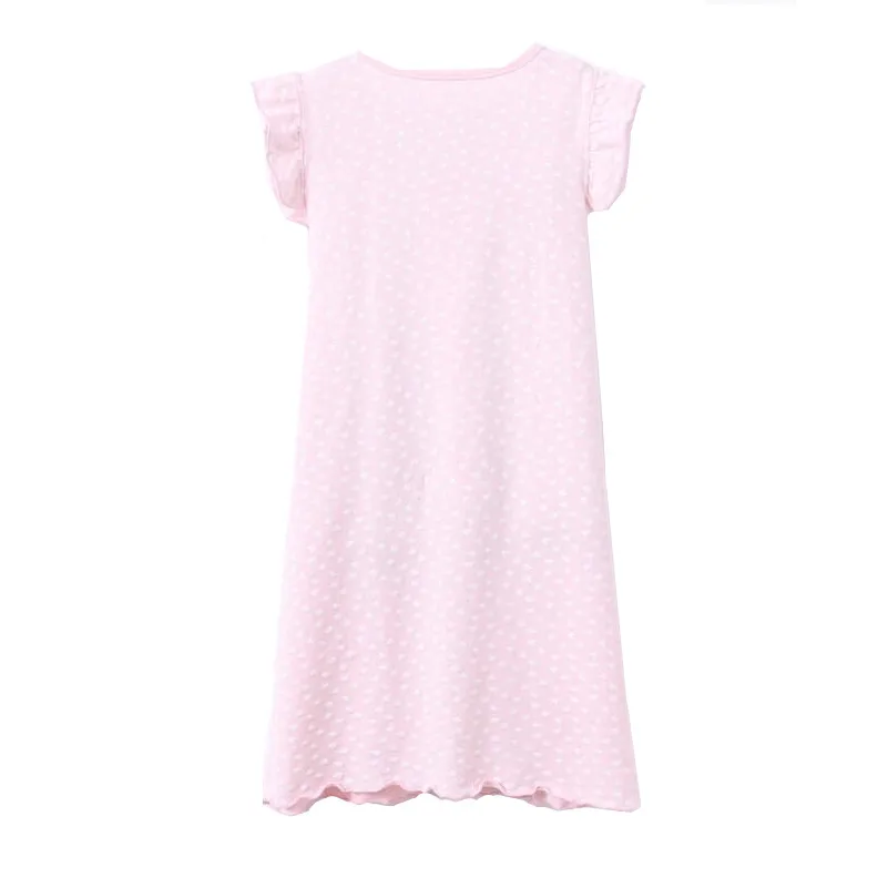 pink cotton nightgowns for girls nightdress girl sleep dress long slee ...