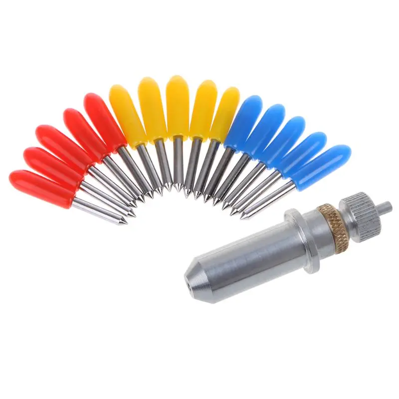 

15pcs 30Degree 45Degree 60Degree For Roland Cutting Plotter Vinyl Cutter Knife Blade + Holder