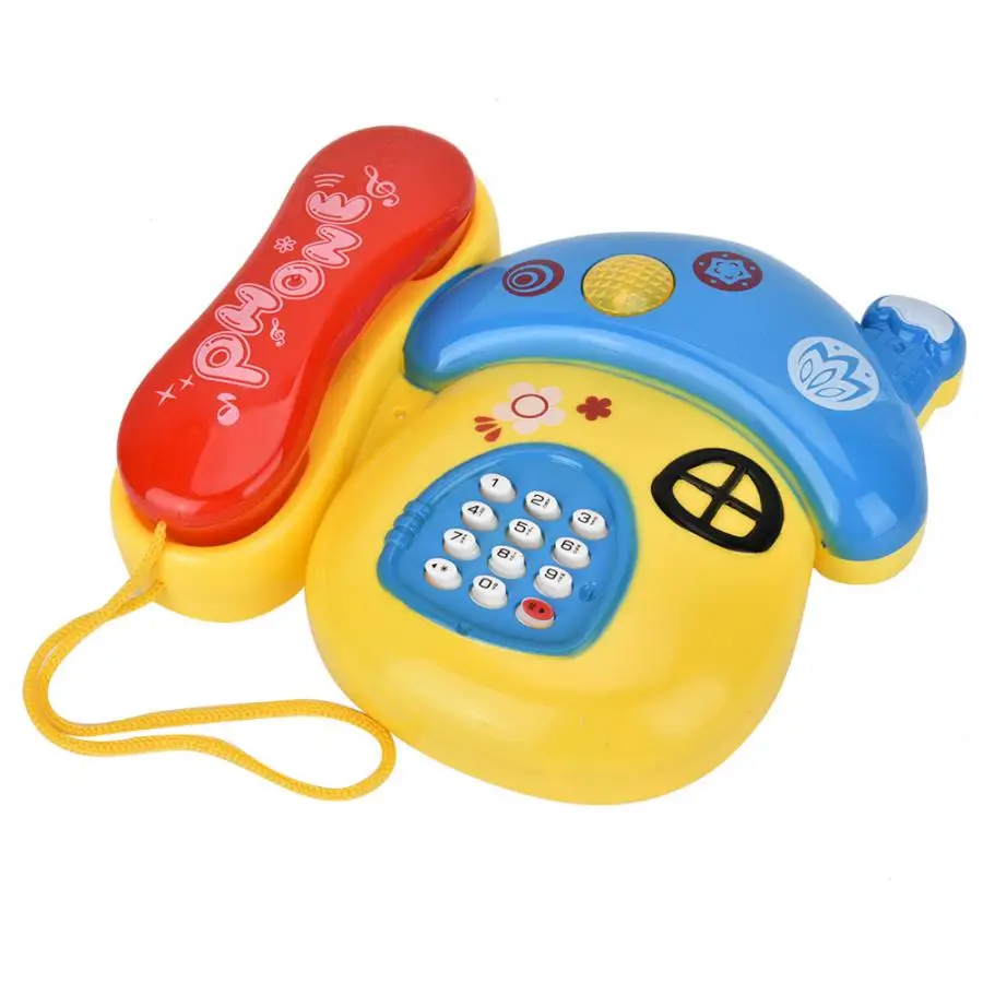 Форма гриба электронные образовательные детские мультфильм телефон игрушка подарок игрушка телефон с музыкой свет раннего развивающие