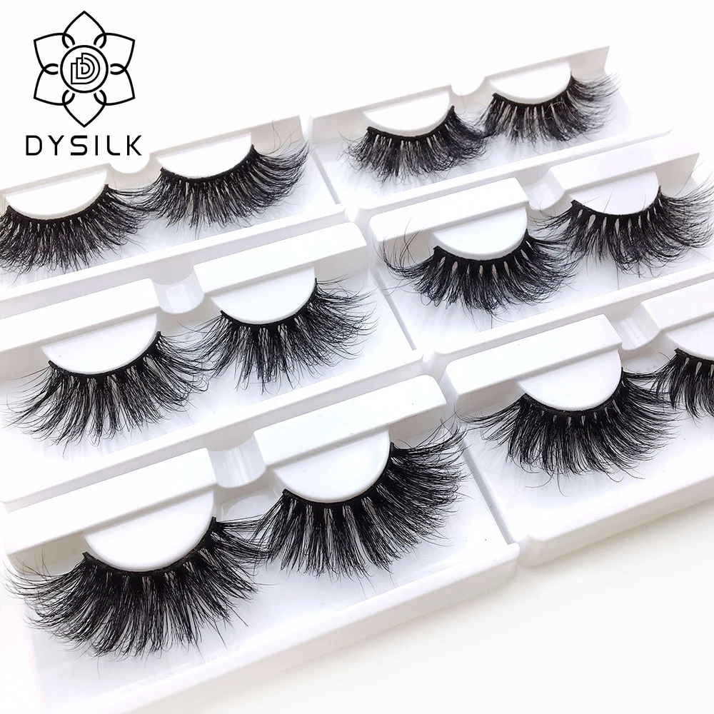 DYSILK 27 мм 3D норковые ресницы 100% безжалостные ручной работы многоразовые