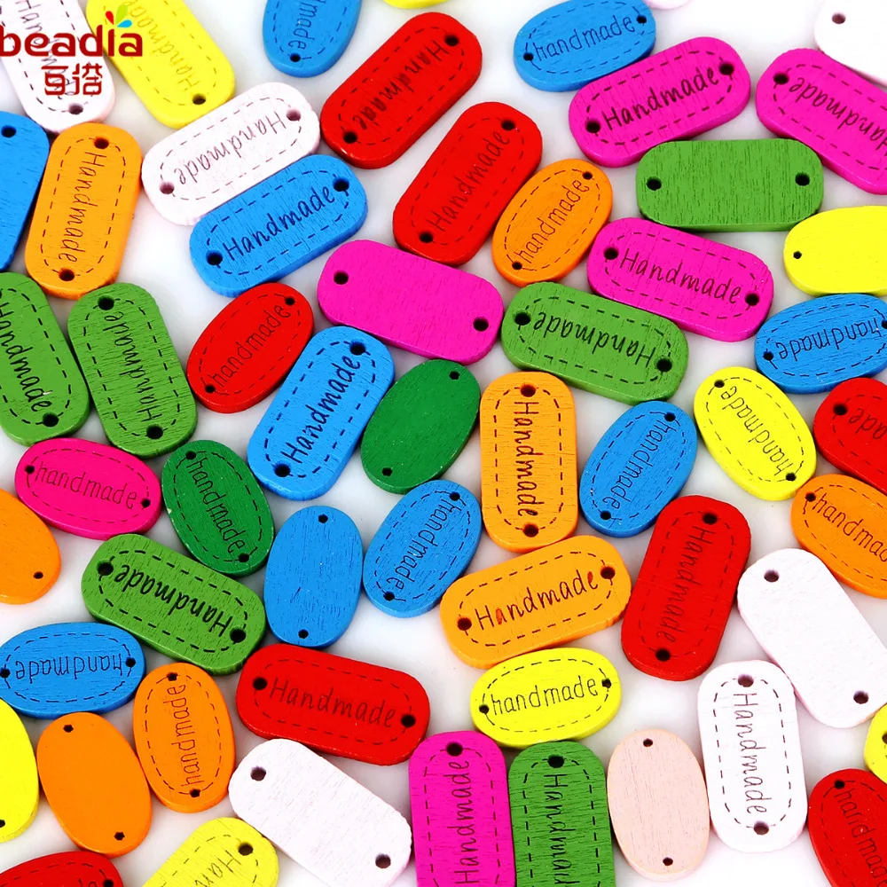 

Multi Sizes 50pcs Multicolor Handmade Letter Carved Wooden Buttons Craft And Scrapbooking Decoration Buttons Sewing Accessories
