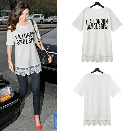 Short-Sleeve Lettering T-Shirt White