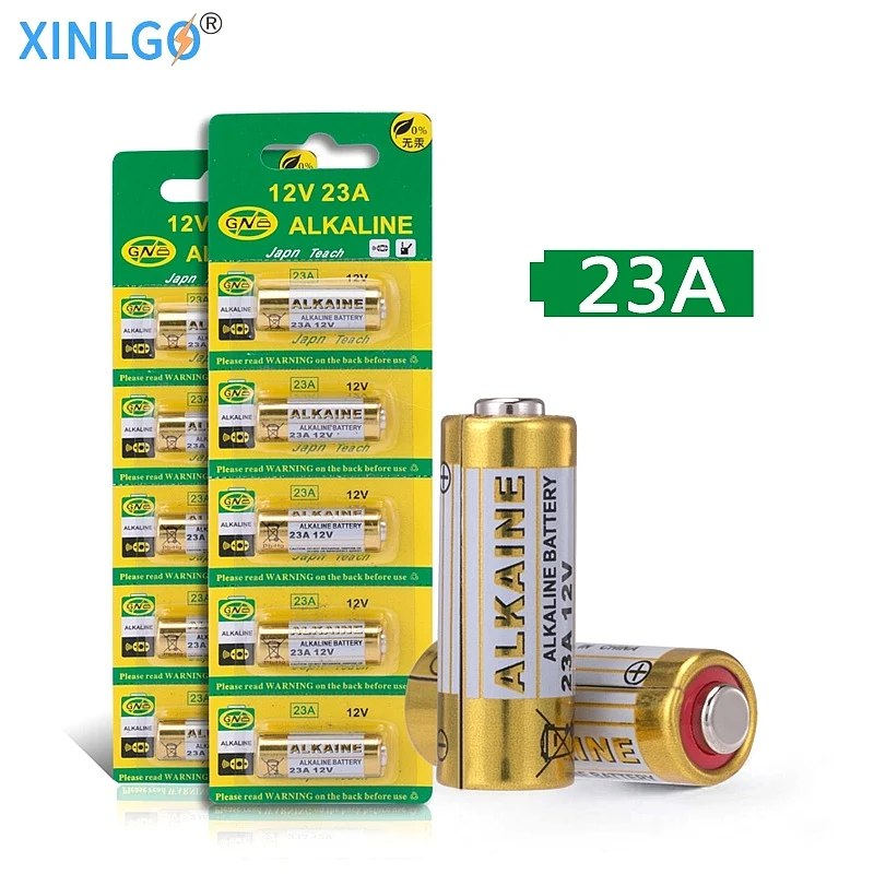 10pcs/lot A23 GP23AE 21/23 23A 23GA MN21 GP23 23AE 12 Volt 12v Alkaline