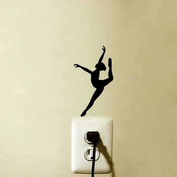 

Ballerina Gymnastics Dancer Vinyl Wall Sticker Bedroom Switch Decal 6SS0418