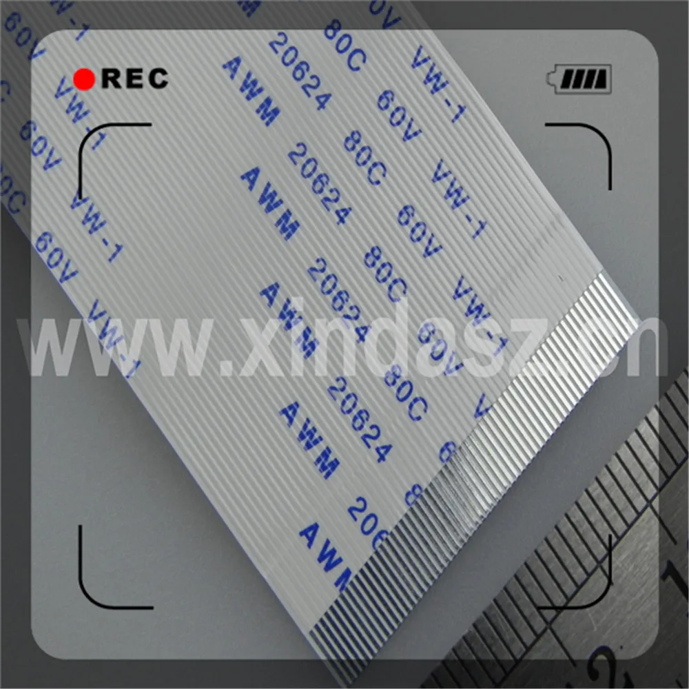 24pin 200mm AWM 20624 80C 60V VW-1 Ribbon Cable same side 0.50mm 24 pin 2pcs