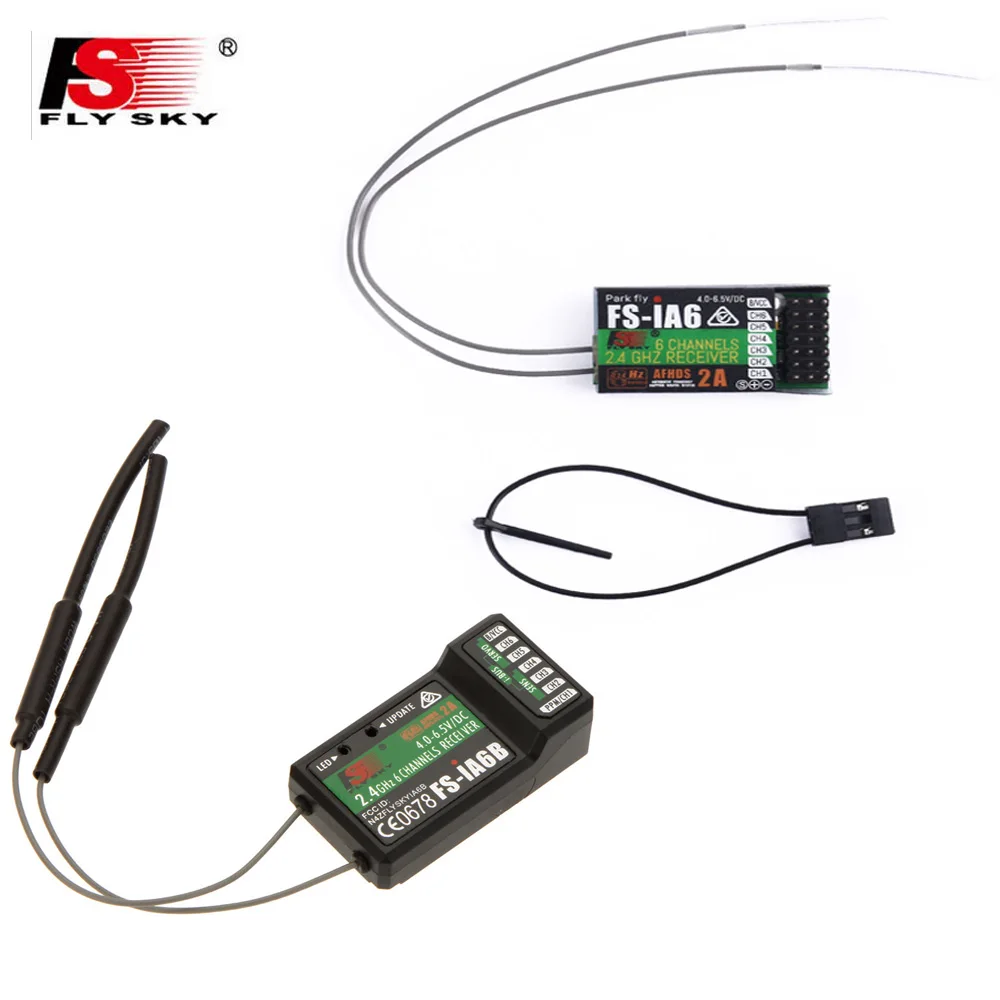 Original Flysky FS iA6 FS iA6B 6CH 6 Canal Flysky Receptor de Controle Remoto Compatível i6 i4 i10 GT2E GT2F GT2G Transmissor|Helicópteros rc| | -