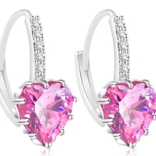Brinco, модные серьги,, сердце, любовь, серьги, ювелирные изделия для женщин, кристалл из австрийского покрытием, твердые