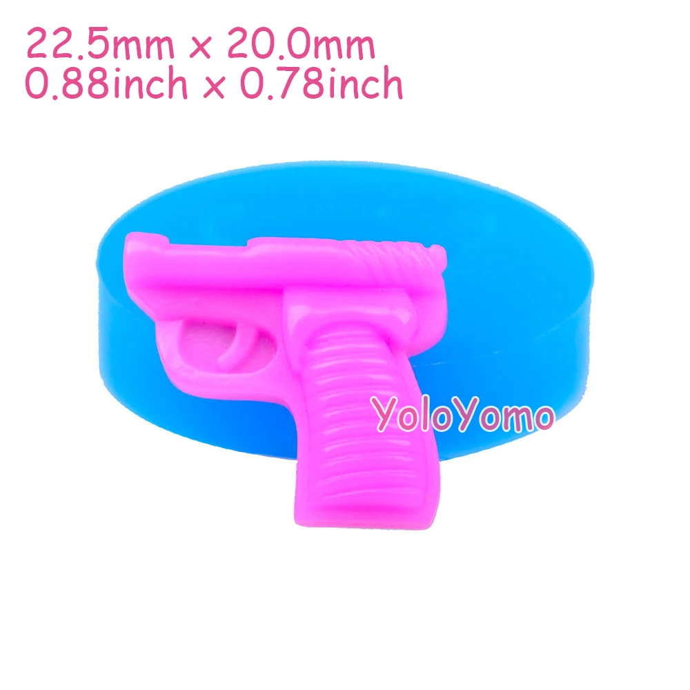 F195YL-22-5mm-Handgun-Flexible-Silicone-Mold-Pistol-Gun-Mold-Food-Grade-Sugarcraft-Fondant-Resin-Fimo