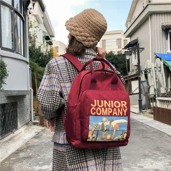 

Cross - border wholesale schoolbag female Korean Harajuku ulzzang student female handbag ins backpack female large backpack