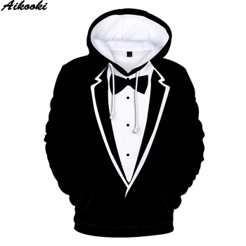 

hot sale Fake suit Tie 3D Hoodies Sweatshirts Men/women long sleeve autumn warm pullovers streetwear cosplay fashion 3D clothes