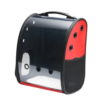 

Riding pet backpack, transparent, breathable, can be fixed in the back seat, multi-color