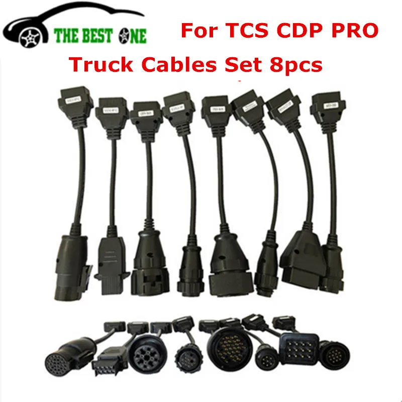 Prix pour Top Qualité Pleine 8 Camion Câbles Ensemble OBD2 Connecteur De Diagnostic OBD OBDII Convertisseur Câble Travail Pour TCS CDP Pro De Diagnostic outil Prix pour Top Qualité Pleine 8 Camion Câbles Ensemble OBD2 Connecteur De Diagnostic OBD OBDII Convertisseur Câble Travail Pour TCS CDP Pro De Diagnostic outil