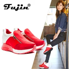 Fujin Autumn Casual Shoes font b Women s b font Wedge font b Sneakers b font