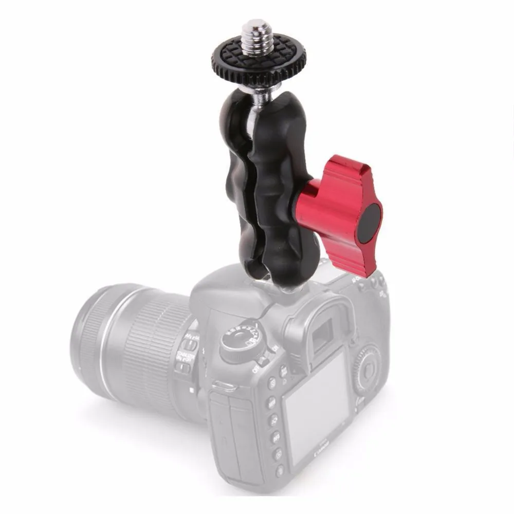 Sokani Mini Multi-Function Double Ball Head with Shoe Mount Adapter 1/4-inch Screw for DSLR Camera LCD Monitor LED Lights | Электроника