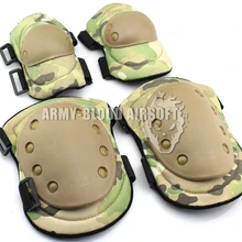 Расширенный Тактический Локоть/коленный бандаж Группа(MC черный пустынный ACU OD цифровой лес лесной