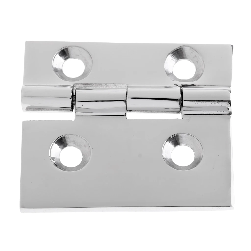 Durable Marine 316 Stainless Steel Flush Strap Hinge Door Hinge for Marine Fishing Boat Yacht RV Dinghy Home Desk Replacement