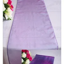 10 шт. 60 цветов-2/4 Снежная узкая скатерть из органзы Свадебные украшения/вечерние украшения/Свадебные украшения