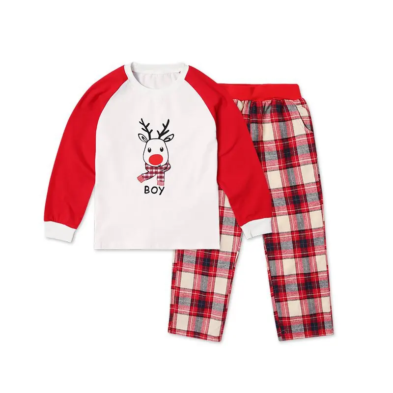

New Year Family Christmas Plaid Print Family Matching Pyjamas High Quality Pajamas Family Matching Outfit Fast Ship 8672