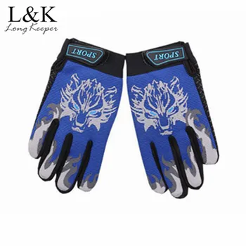 

Gloves For 5~13 Years Children Anti-slip Wolves Head Gloves Autumn Winter Full Finger Warm Kids Outdoor Gloves for Gift