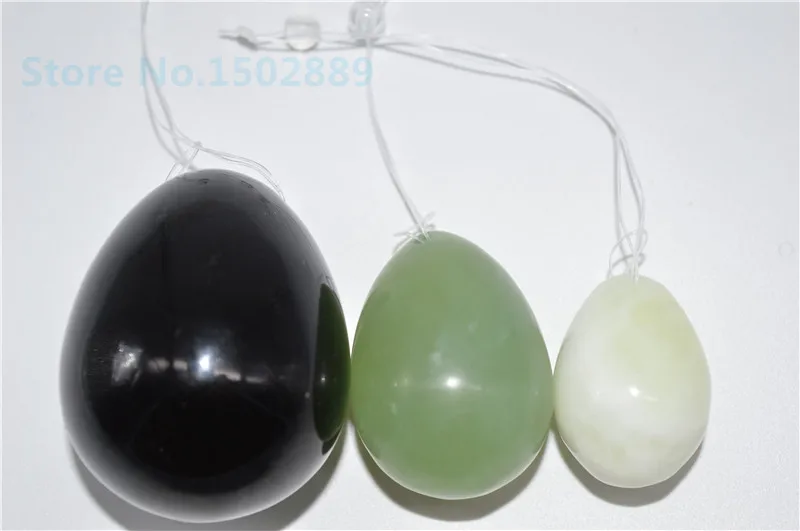 Free shipping 100% mixed color natural Set/3 jade eggs for kegel kegel weight yoni egg ben wa ball pelvic floor muscle exercise Free shipping 100% mixed color natural Set/3 jade eggs for kegel kegel weight yoni egg ben wa ball pelvic floor muscle exercise