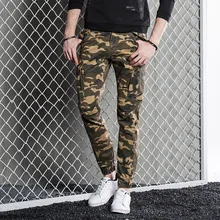 New arrival Cotton Tactical Pants For Men Spring Autumn Multi-pockets zipper Men Tactical Camouflage Trousers Cargo Pants