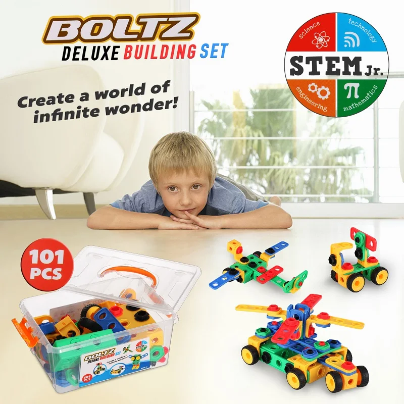 Blocos de Construção Kit de Construção Peça Jogos Criativos Divertido Atividade Caule Brinquedos Educacional Engenharia Conjunto Aprendizagem Melhores 101 3 Brinquedos e hobbies