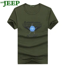 AFS JEEP High Quality Summer Fashion Men T Shirt Short Sleeve Male Tops Shirt T-shirt Casual Cotton Tees Shirts T-Shirt Dress 30