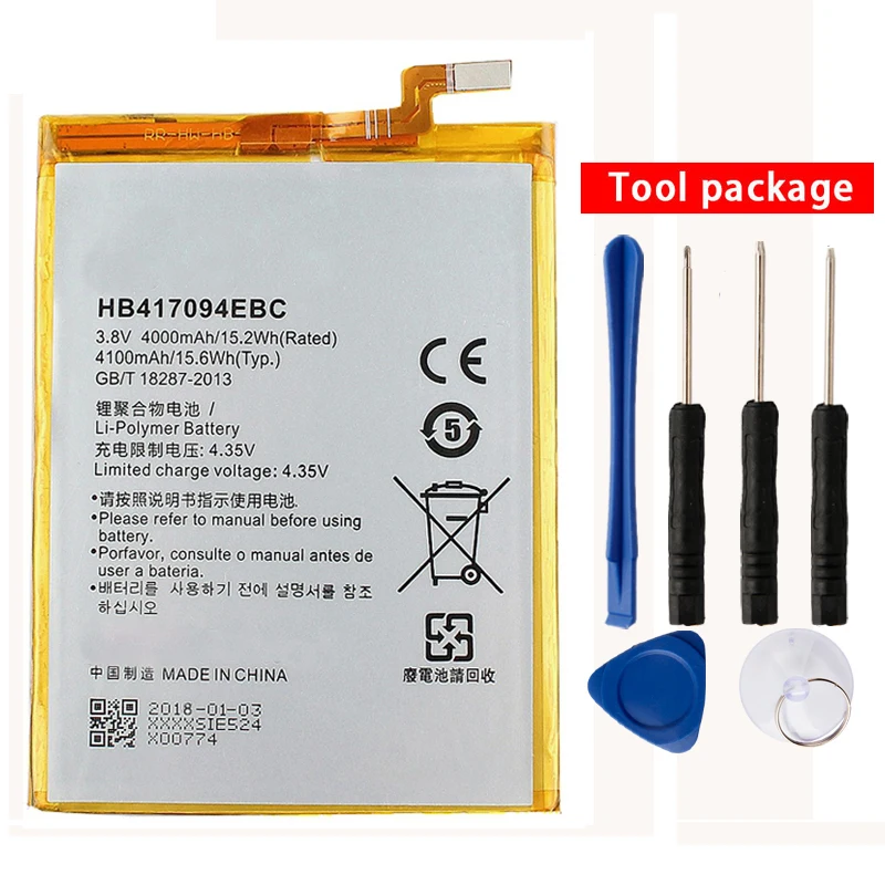 

Original High Capacity HB417094EBC Rechargeable Li-ion phone battery For Huawei Ascend Mate 7 TL00 TL10 UL00 CL00 MT7 4100mAh