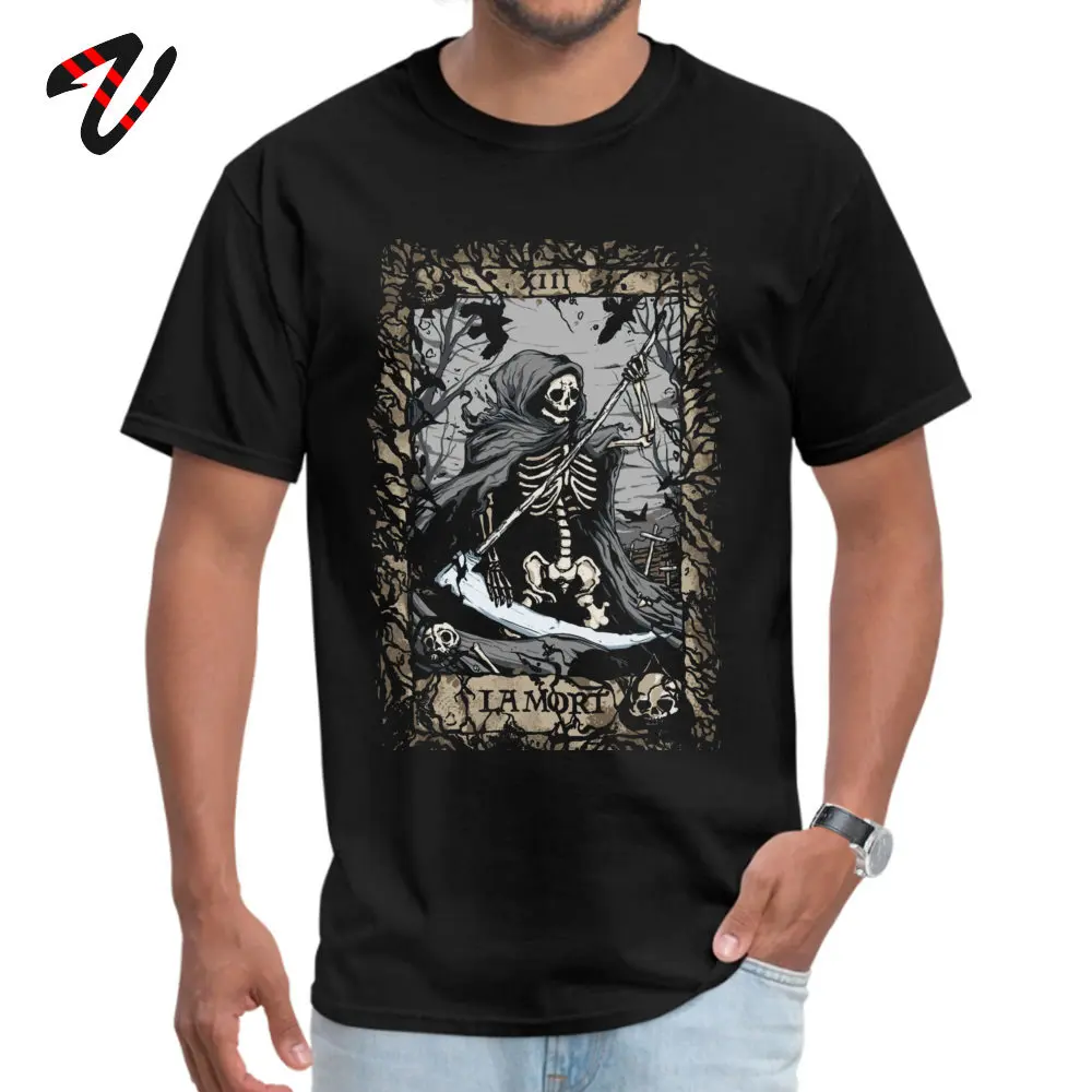

La mort Summer Father Day Print On Demand Fabric O Neck Mens Tops Tees Printed On Tops Tees Special UFO Sleeve T-shirts