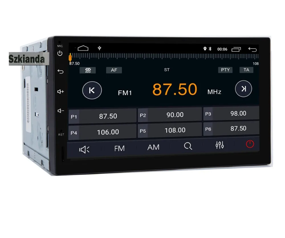 Perfect Android 8.1 Car Radio 7 inch 2din DVD 1024x600 GPS Navigation Bluetooth USB 2 din Universal For Nissan VW Toyota Peugeot Player 5
