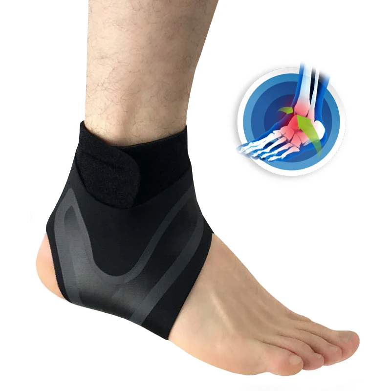 

VEQKING Ankle Support Brace,Elasticity Free Adjustment Protection Foot Bandage,Sprain Prevention Sport Fitness Guard Band