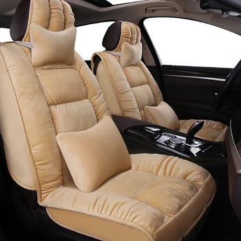 

3D Shape Thick Soft And Warm Car Seat Cover Short Plush Cushion Free Shipping Car-Stylings