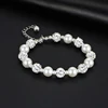 IF ME-pulsera de cristal de último diseño, elegante, con diamantes de imitación, de aleación, imitación de colgante de perla, pulsera de perlas simulada ► Foto 3/6