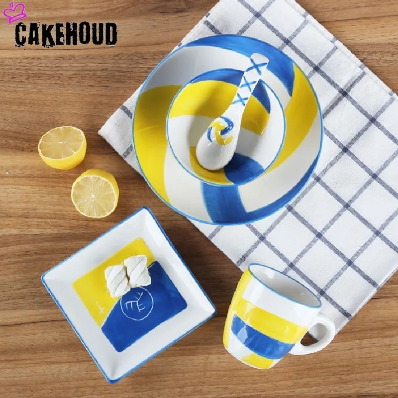 CAKEHOUD новая детская керамическая посуда мячи спортивная серия блюд баскетбол