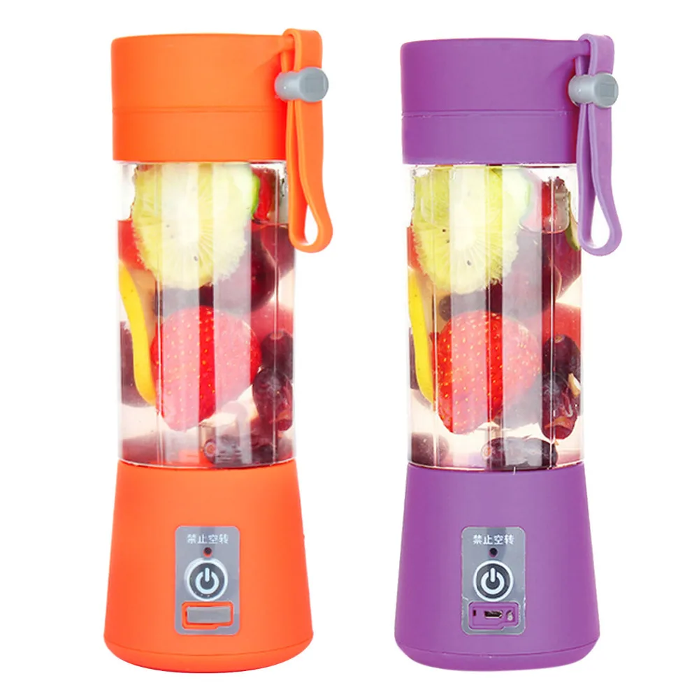 

Behogar 380ml USB Mini Portable Blender Rechargeable Vegetable Juice Bottle Cup Machine Smoothie Maker Squeezers Reamers Bottle