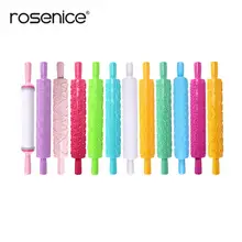 12 шт. рельефный валик прессформы ABS Pastic антипригарный кухонный узор Скалка инструменты для украшения тортов из мастики Аксессуары для выпечки