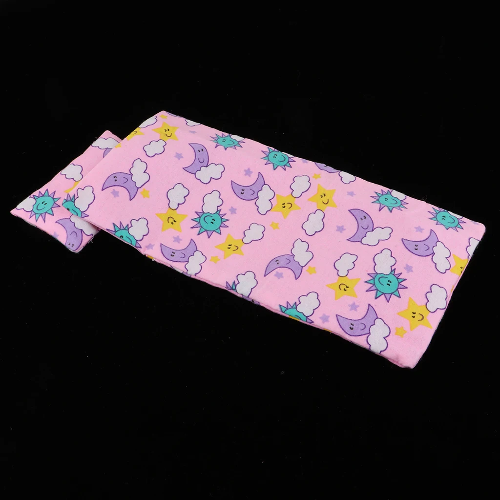 2PCS Lovely Doll House Bedding Set Sleeping Bag & Pillow for 25cm MellChan Dolls Accessories Pink
