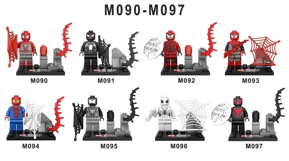 

Super Heroes Star Wars Spiderman Figures Spider Man Spider-man Venon Bricks Assemble Single Sale Model Toys Kids Gift M Toys