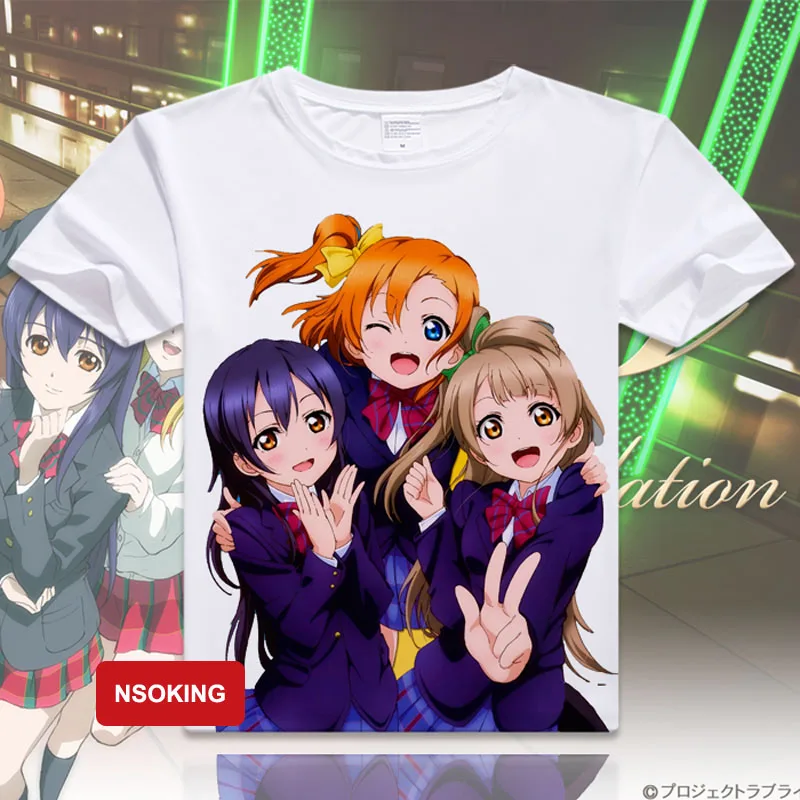 Футболка Love Live аниме lovelive Kousaka Honoka косплей футболка модные мужские и женские топы