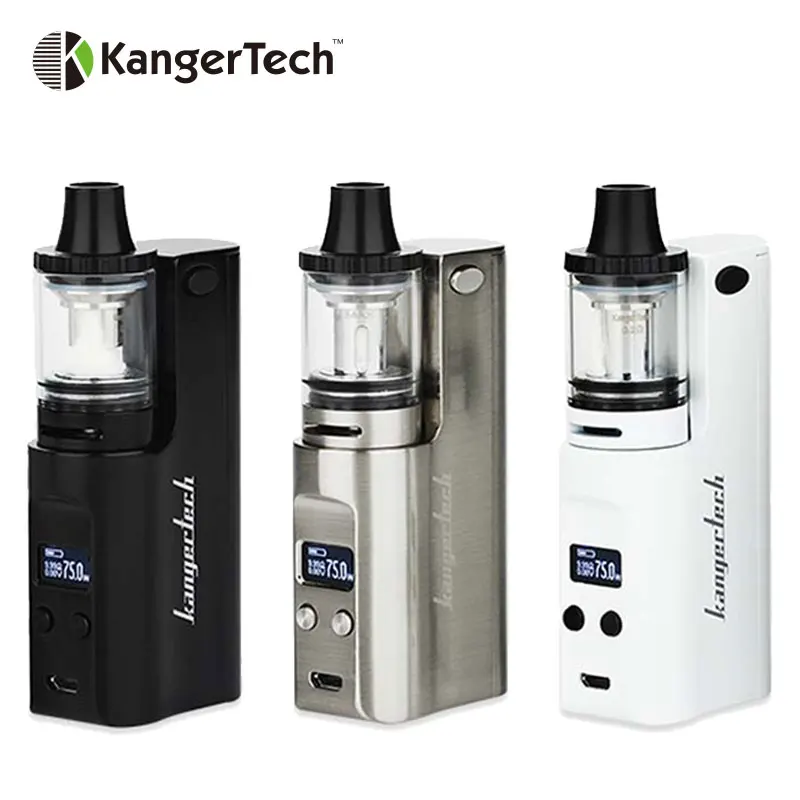 

Original 75W Kangertech JUPPI Starter Kit with 3ml JUPPI Tank & Unique Rewickable 0.2ohm Atomizer Head E-cig Vape Kit No Battery