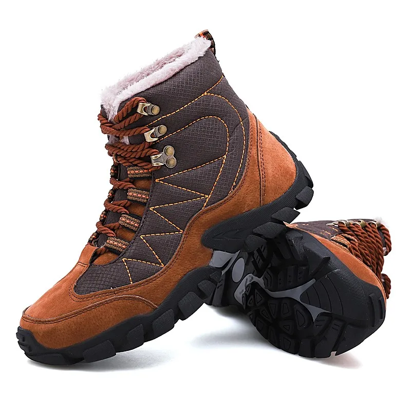 

Men's hiking shoes men's outdoor travel walking shoes plus velvet warm hiking men's shoes sports shoes