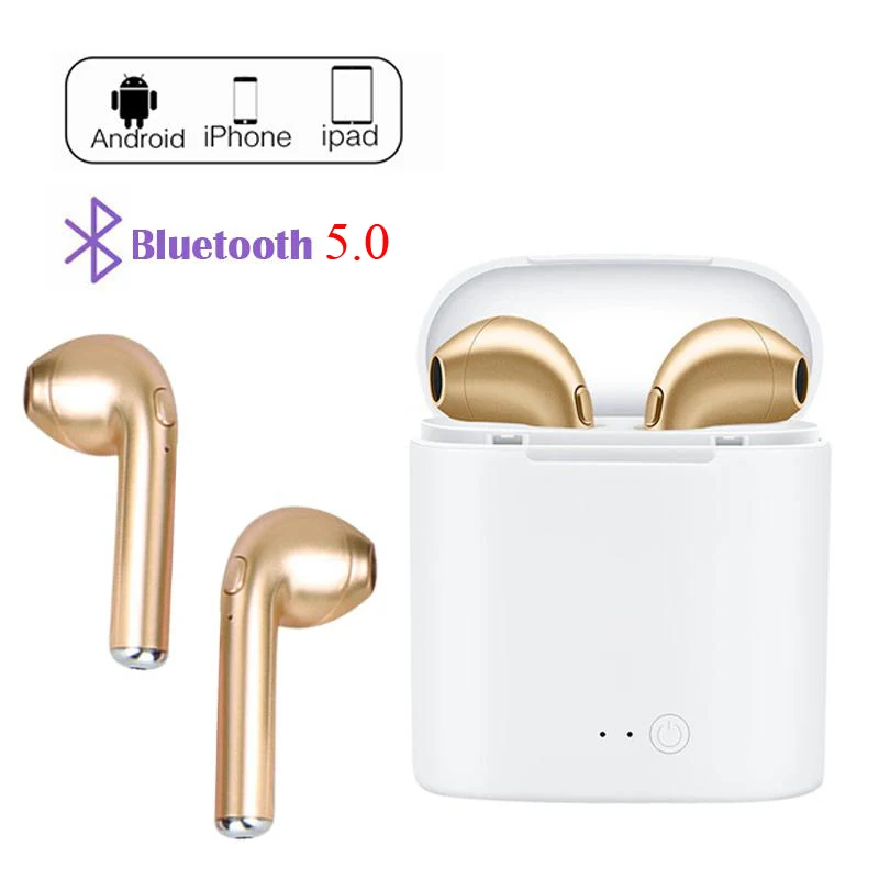 I7s наушники-вкладыши TWS с зарядным устройством Bluetooth наушники Беспроводной