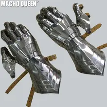 Жгучий человек костюм Боевые рукавицы Готический стиль Готический доспехи Фэнтези средневековые рукавицы фестиваль металлическая перчатка