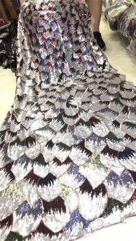

High quality beautiful BZL-4.1810 Nigerian fabric for party dress new African embroidered lace fabric