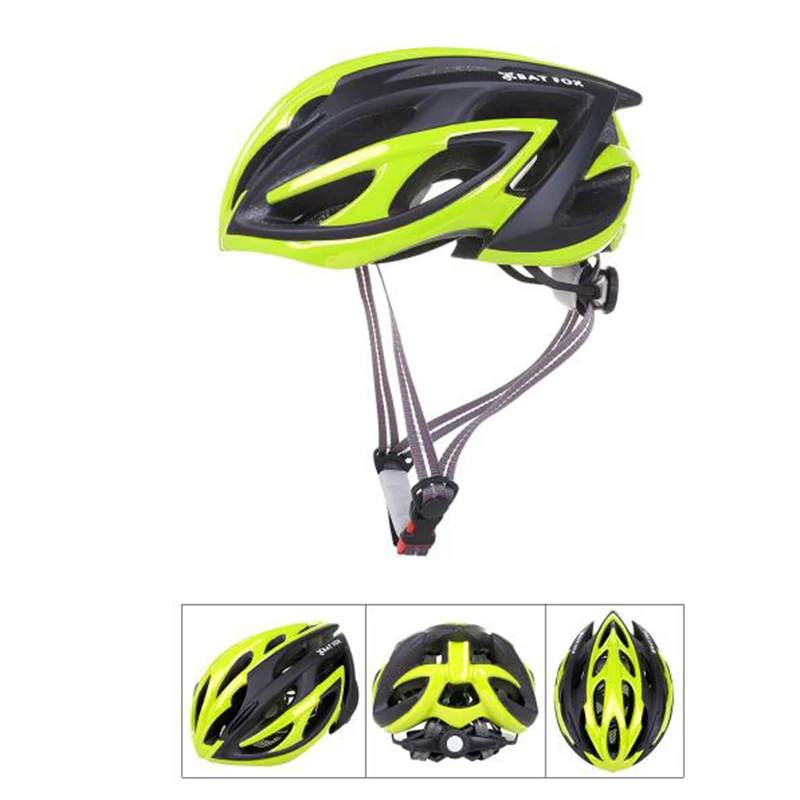 BATFOX Road Bicycle Helmet Ultralight EPS+PC MTB Bike Helmet Outdoor Sport Anti-Collision Safety Cycling Helmet Casco Ciclismo